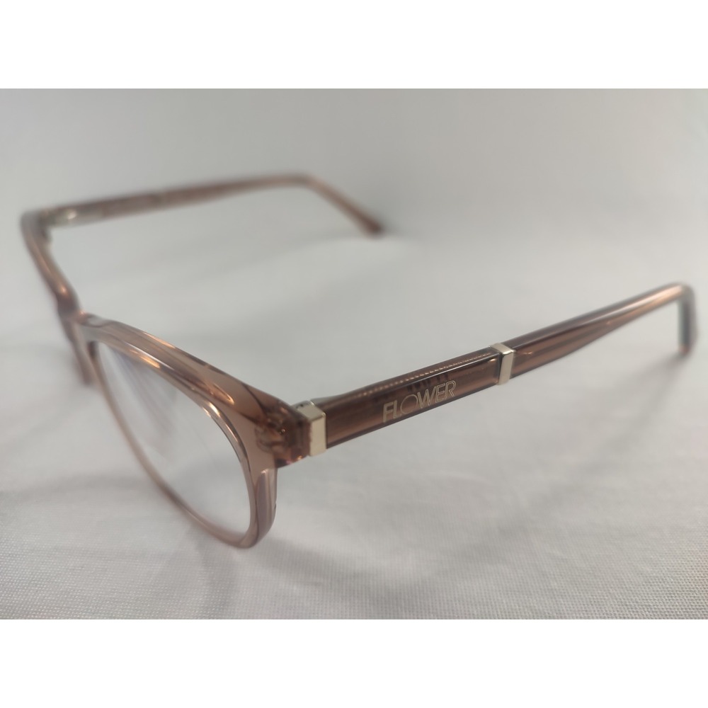 Flower by Drew Barrymore Maggie 6003 290 Eyeglasses Frames 50-19-140 Brown Pink - Picture 2 of 8
